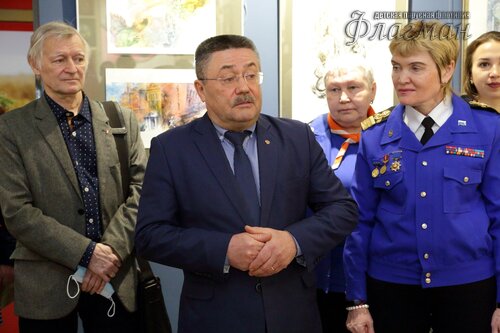 Открытие выставки работ  художника-иллюстратора Евгении Ивановны Стерлиговой YE1A0525